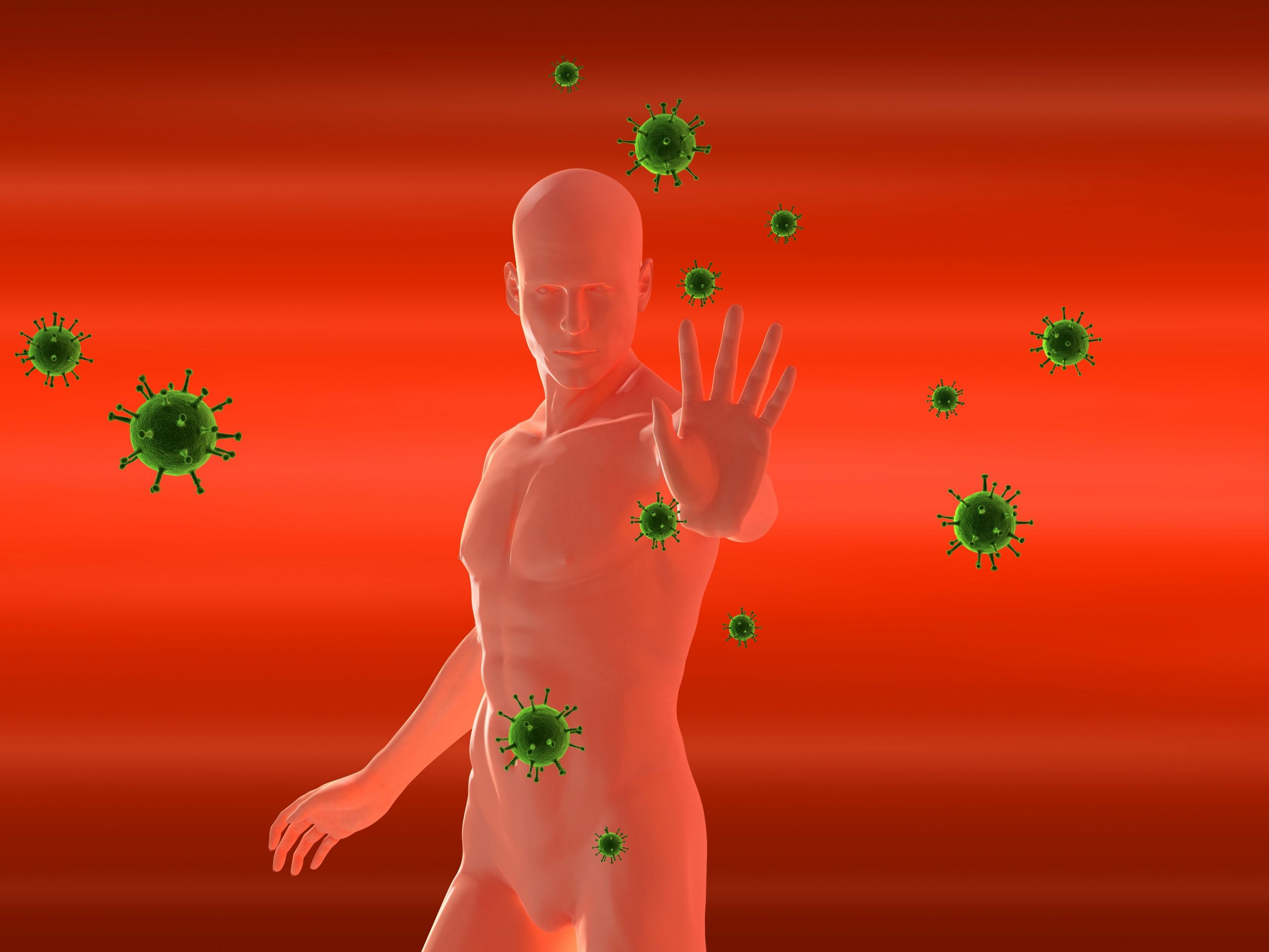 Immune system health against a virus